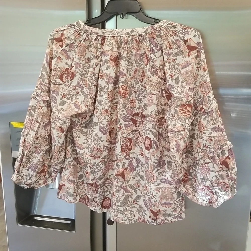 💕ANTHROPOLOGIE LOVE THE LABEL💕 Botanical Top M